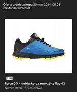 Buty rowerowe Force Go rozmiar 43