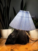 Drewniana lampka handmade