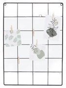 Czarna Metalowa Ramka Ścienna na Zdjęcia z Klamerkami 