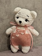 Pluszowa zabawka na szydełku miś ręcznie robiony handmade