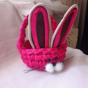 Koszyk wielkanocny dla dziecka KRÓLIK