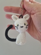 Breloczek kotek na szydełku 