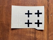 Kalkomania Balkenkreuz (Messerschmitt Bf-109) skala 1:48