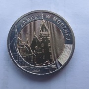 5 zł - 2022 rok,- Zamek w Mosznej.