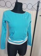 Bluza kangurka piękny lazur 