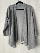 Szary sweter narzutka waterfall Cedar XL