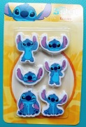 Zestaw 6 gumek Lilo & Stitch; wersja Stitch