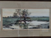 Wojciech Stępień, pejzaż, akwarela, 1903r.