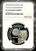 10 ZŁ 2003, 750-LECIE LOKACJI POZNANIA NGC PF69 UC #48