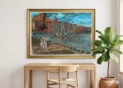 Obraz grafika print akwarela Kraken Gdański Sebastian Krawczak