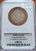 20 000  zl.  225 lat Mennicy Warszawskiej  1991 r.