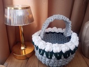 Koszyczek wielkanocny ze sznurka. Hand made 