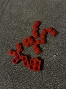 LEGO 2429c01 Czerwony zawias 1x4 6102786 1szt