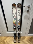 Narty zjazdowe ATOMIC ELYSIAM dla dzieci 120 cm + kije 