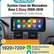 Nawigacja Carplay android auto Nawigacja GPS Radio Ekran Mercedes W204