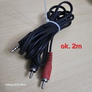 Przewód 1x Micro Jack 3,5mm - 2x cinch Kabel dźwięku wieża TV Aux sygnałowy