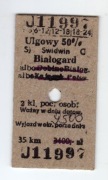 Bilet PKP - Świdwin - Białogard