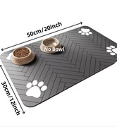 wodoodporna podkładka pod miski na karmę i wodę dla psów i kotów.