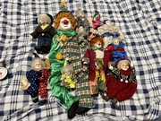 Kolekcja 12 szt. klauny pajace pierroty komplet