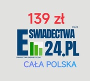 Certyfikat energetyczny 139 zł Świadectwo