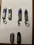 Pendrive - komplet 6 sztuk (2x8GB; 2x4GB; 2x2GB)