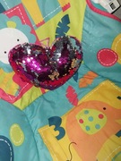 Serce  serduszko z cekinami zabawka maskotka 