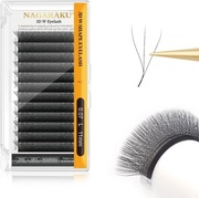 NAGARAKU 3D W Przedłużanie Rzęs Klastrowe Długie 0,07mm L Curl 11mm)