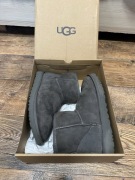 Szare Buty Śniegowce Buty za kostkę 