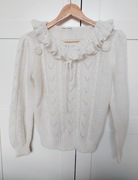Sweter ecru vintage Lady Jane roz.38