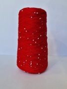 Bawełna merceryzowana z koralikami. 