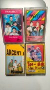 Kasety Akcent - Zenek Martynik, Fanatic, Top One, Pretext.