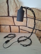 Lampka na biurko / stół z łańcucha loftowa ręcznie robiona