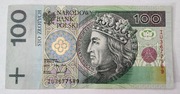 Banknot 100zł z roku 1994 numer IU3677589 Stan bardzo dobry! 