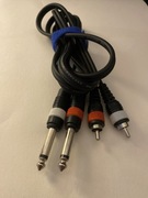 Kabel 2xRCA 2xJack 6,3mm