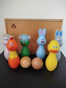 Drewniane kręgle dla dzieci