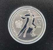 Moneta 10 zł Turyn,Łyżwiarstwo