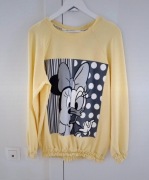 O'la voga bluza damska żółta Daisy i Minnie rozm uniwersalny Super cena !!!