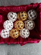 BOMBKI szydełkowe  6 cm, na sztuki