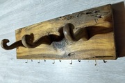 Wieszak na ubrania klucze vintage hand made 