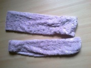 szal komin x 2 różowe dekor gwiazdki 65 cm  zestaw