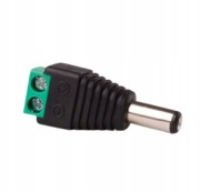 Wtyk Ecolight DC 2,1/5,5 z szybkozłączem do taśm LED mono EC79058