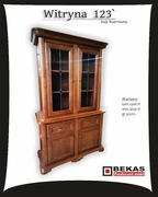 Stylowa Witryna 123 ` Śliczna Dębowa od Producenta BEKAS Meble PROMOCJA