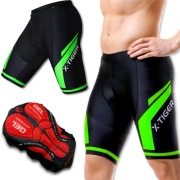 Szorty Spodenki Rowerowe Kolarskie Sportowe Krótkie z Wkładką Żelową 5D UV