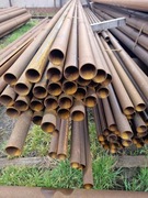 Rura stalowa rury stalowe fi 76mm na ogrodzenie słupy podpory dł 50cm 8 szt