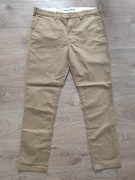 Spodnie Lee Chino Slim Premium chinosy piaskowe beżowe karmelowe nowe 36/32