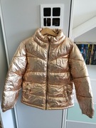 Kurtka pikowana ocieplana złota MANGO Kids rozmiar 128 8 lat