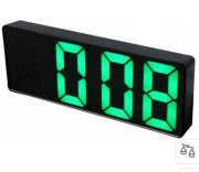 ZEGAR ELEKTRONICZNY LED BUDZIK ZEGAR Z ALARMEM CYFROWY 