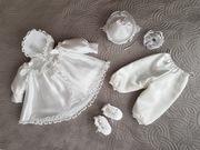 KOMPLET DO CHRZTU DLA DZIEWCZYNKI, rozm. 62