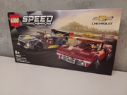 LEGO 76903 - Samochód wyścigowy Chevrolet C8.R i 1968 Chevrolet Corvette