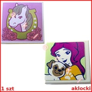 LEGO PŁYTKA 2x2 3068bpb0992 Koń 41123 41126 3068bpb1068 Portret pies 41305